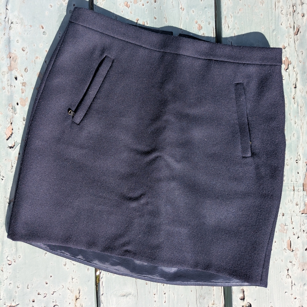 J. Crew Navy Mini Pencil Skirt